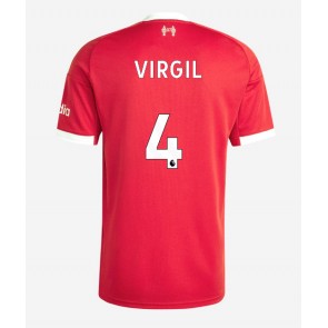 Liverpool Virgil van Dijk #4 Domaci Dres 2025-26 Kratak Rukavima
